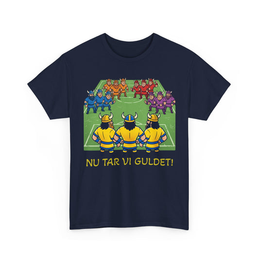 Nu Tar Vi Guldet T-Shirt – Svensk Supportertröja | Unisex