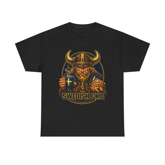 Swedish Fika T-Shirt – Viking & Kanelbulle | Unisex