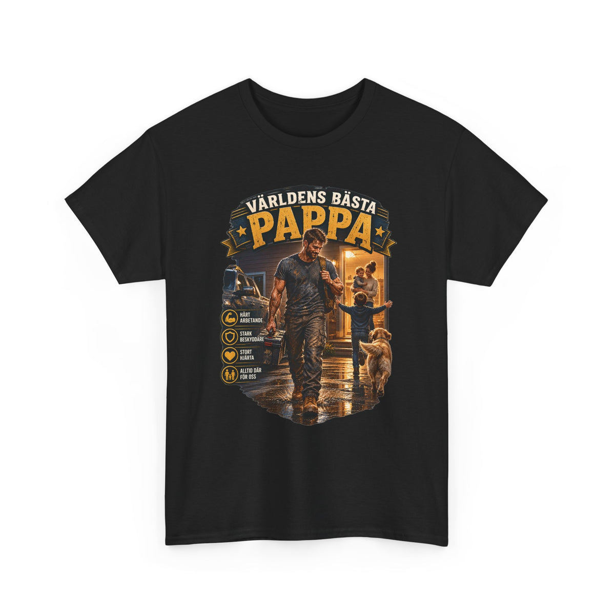 Världens Bästa Pappa T-Shirt – Pappa & Verkstad