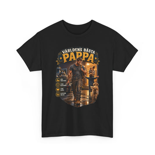 Världens Bästa Pappa T-Shirt – Pappa & Verkstad