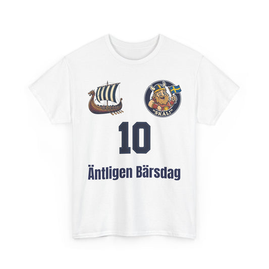 Äntligen Bärsdag T-Shirt – Rolig Viking & Öl Tröja | Unisex