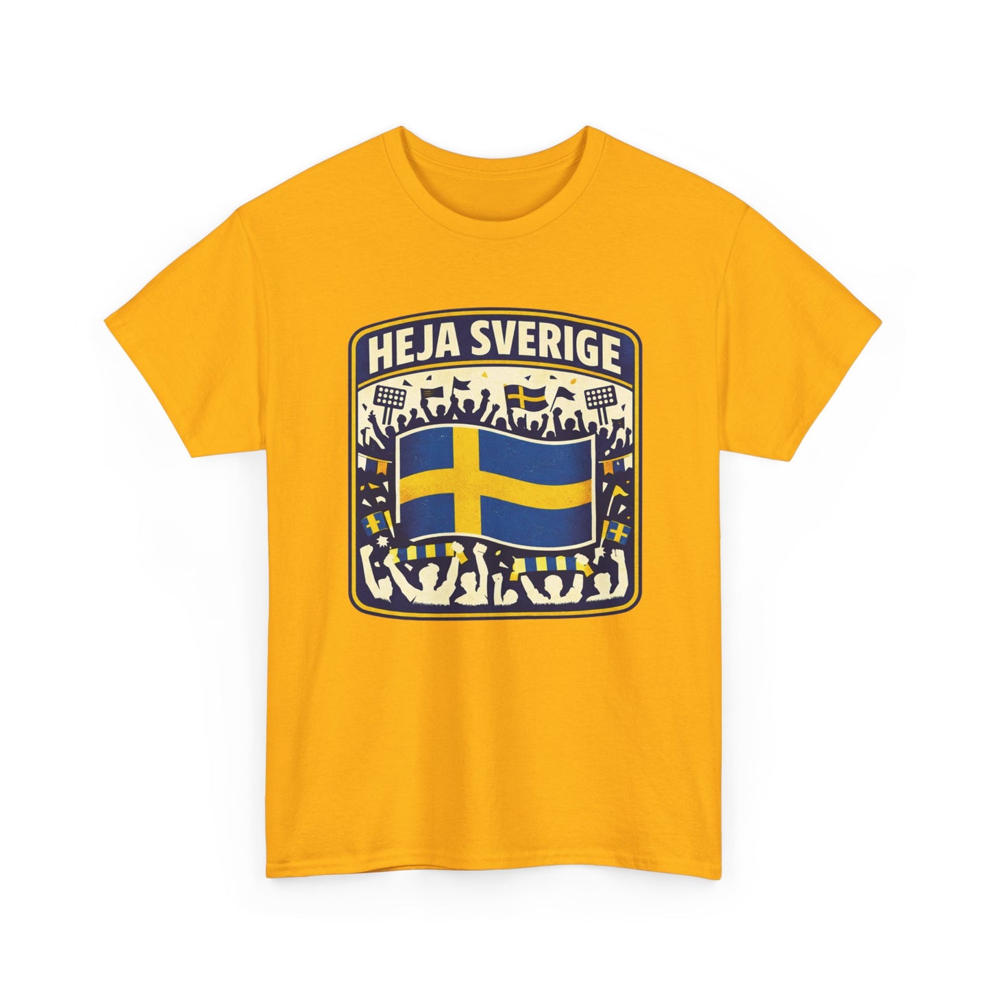 Heja Sverige T-Shirt – Svensk Supportertröja | Unisex
