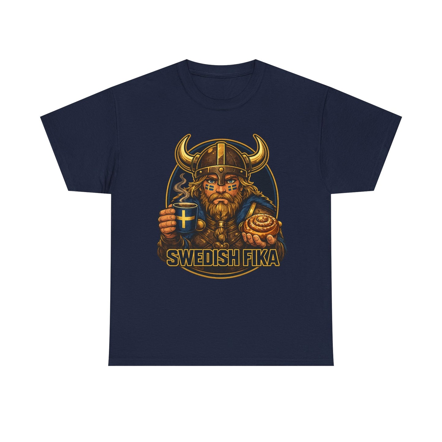 Swedish Fika T-Shirt – Viking & Kanelbulle | Unisex