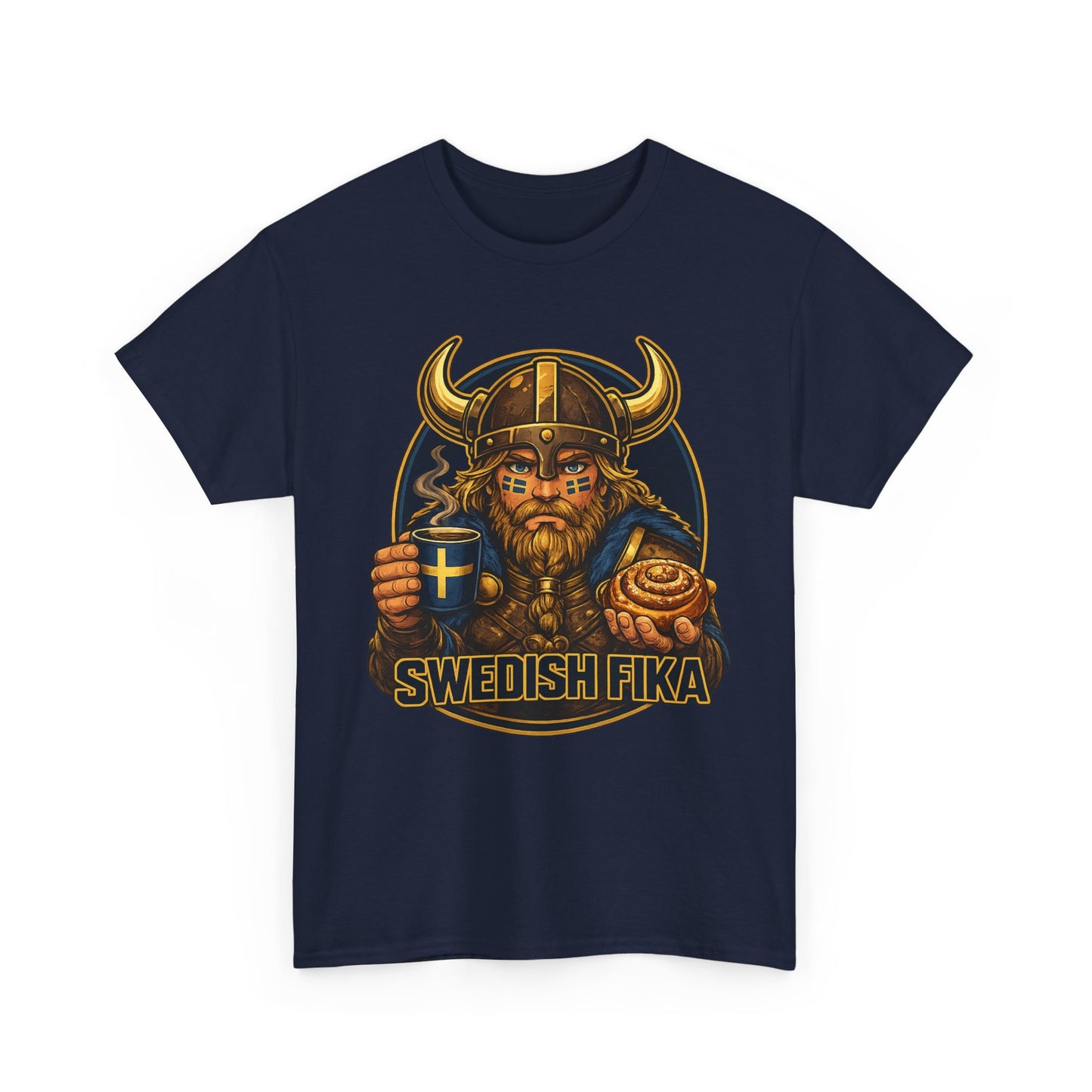 Swedish Fika T-Shirt – Viking & Kanelbulle | Unisex