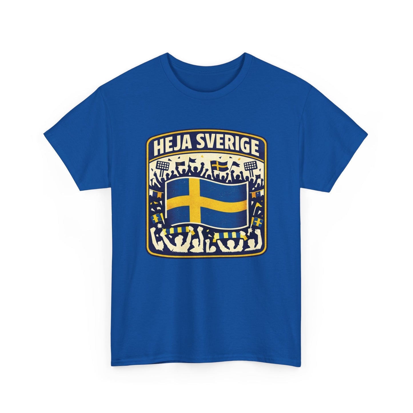 Heja Sverige T-Shirt – Svensk Supportertröja | Unisex