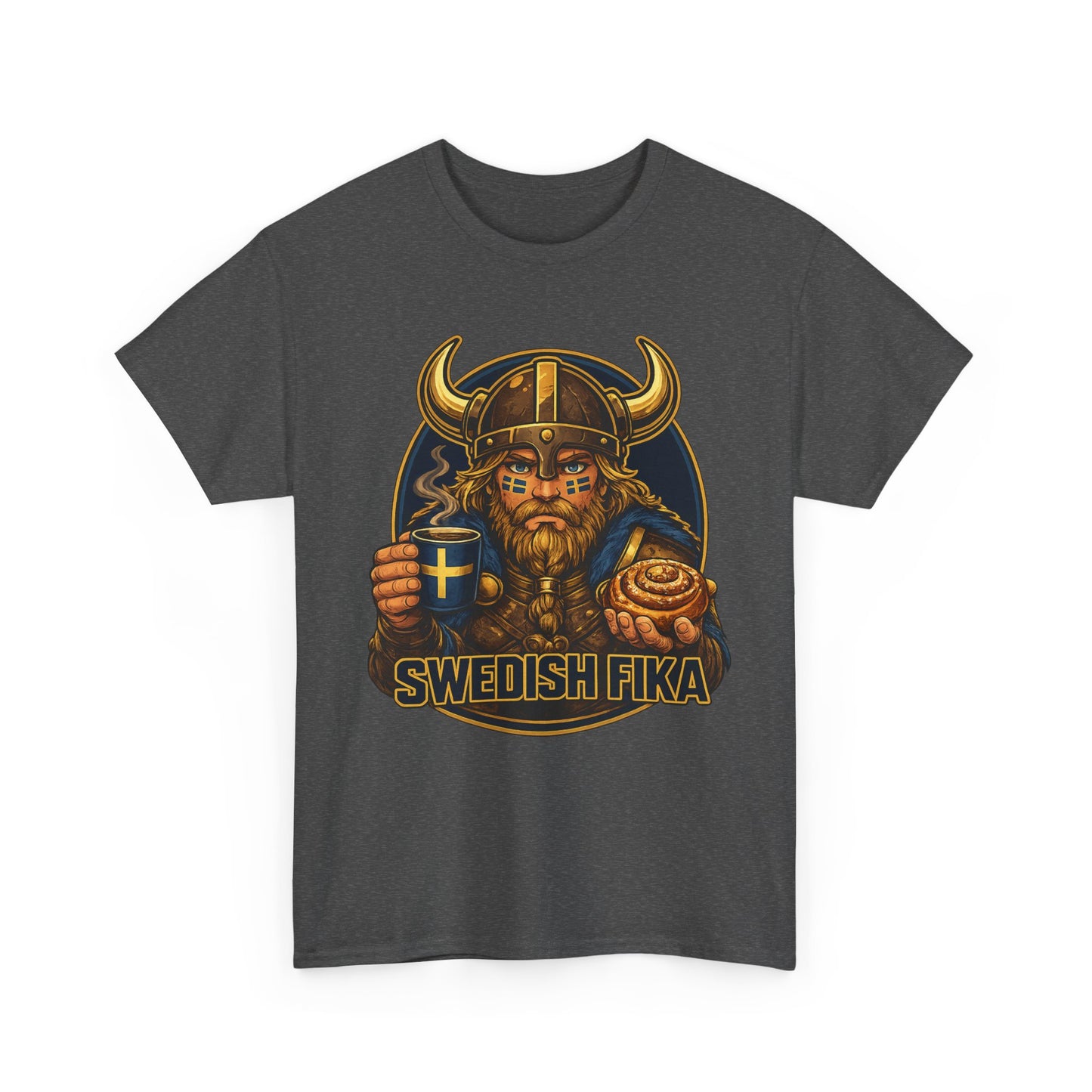Swedish Fika T-Shirt – Viking & Kanelbulle | Unisex