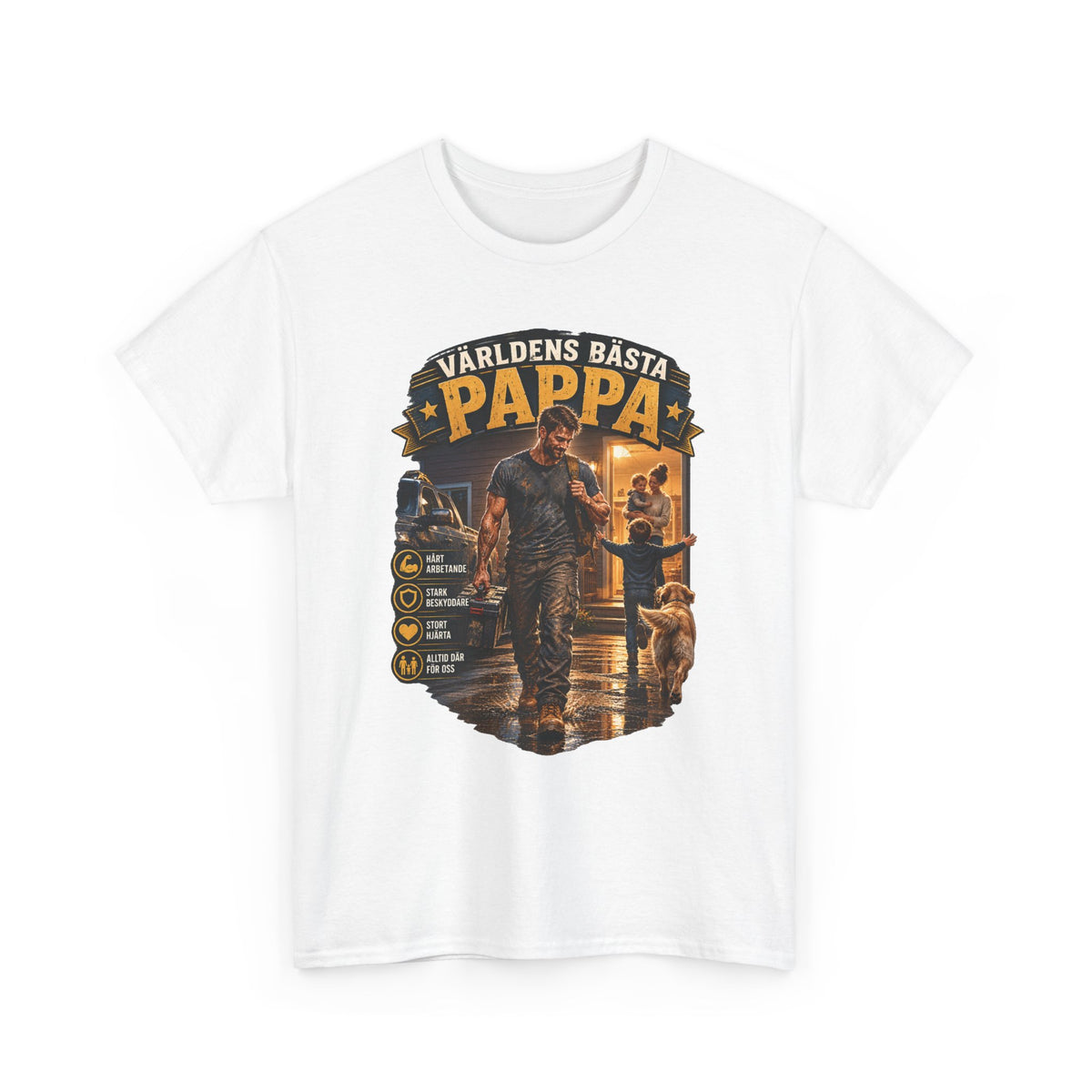 Världens Bästa Pappa T-Shirt – Pappa & Verkstad