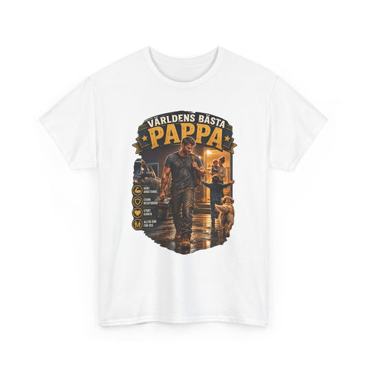 Världens Bästa Pappa T-Shirt – Pappa & Verkstad