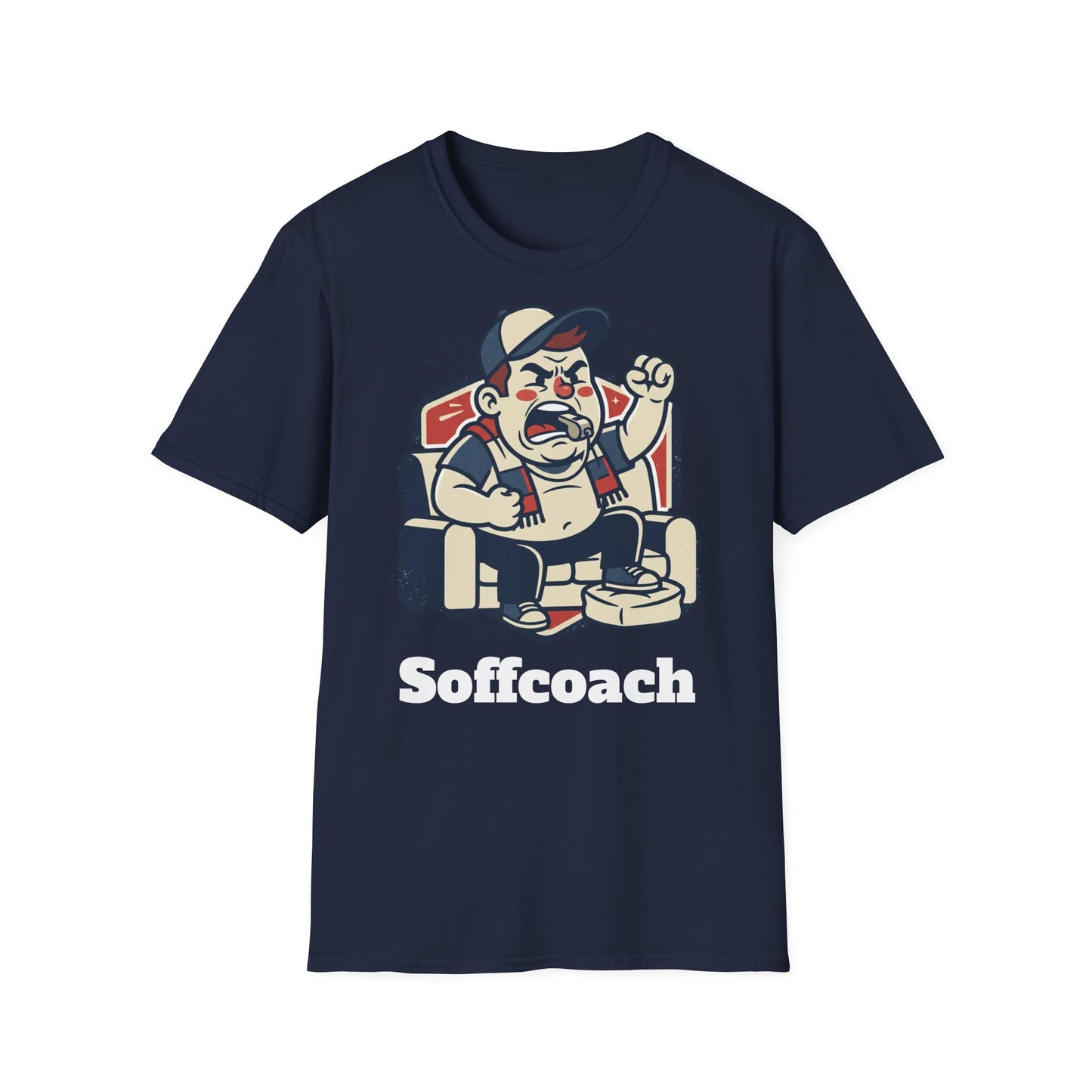 Soffcoach T-Shirt – Rolig Fotbollströja för Matchkvällar