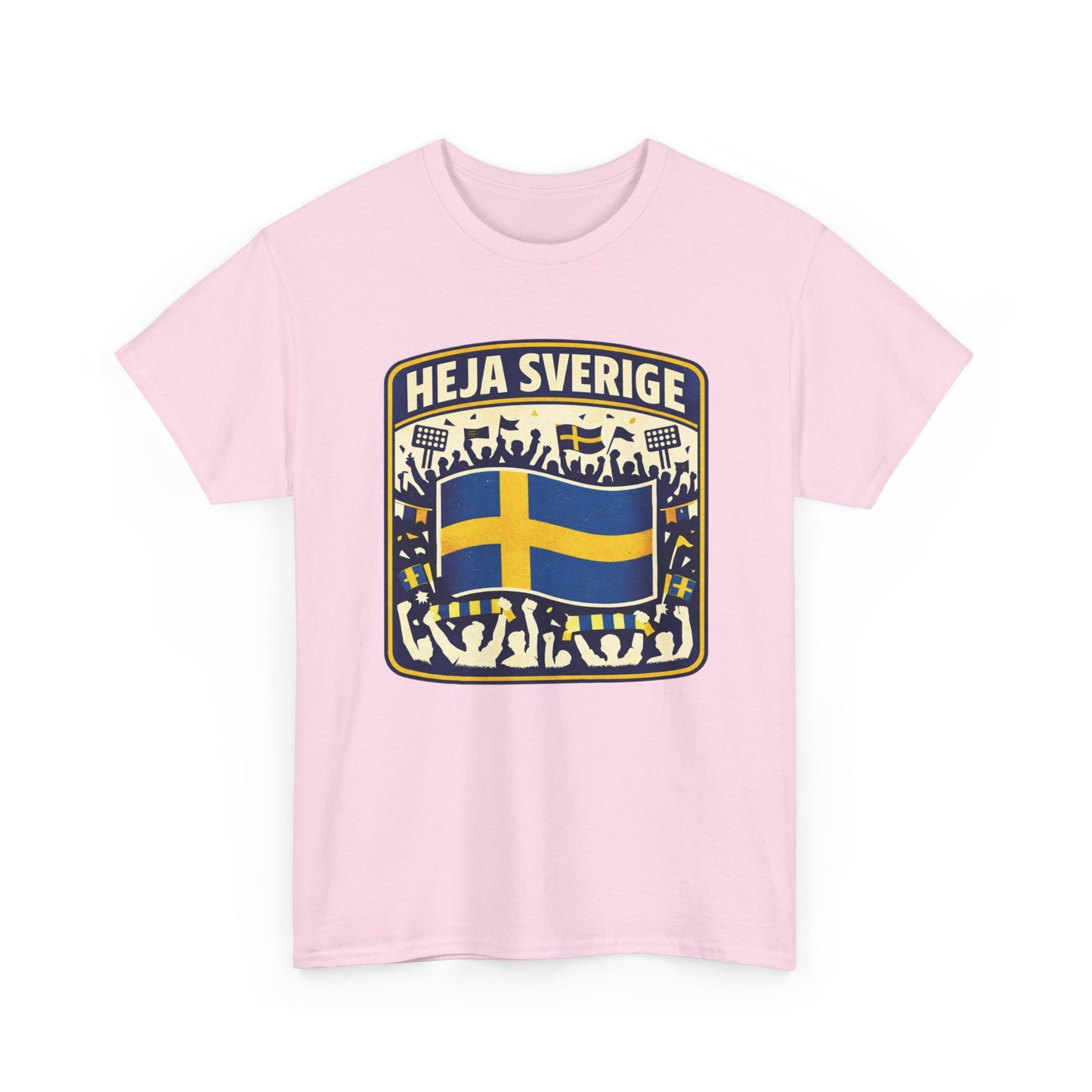Heja Sverige T-Shirt – Svensk Supportertröja | Unisex