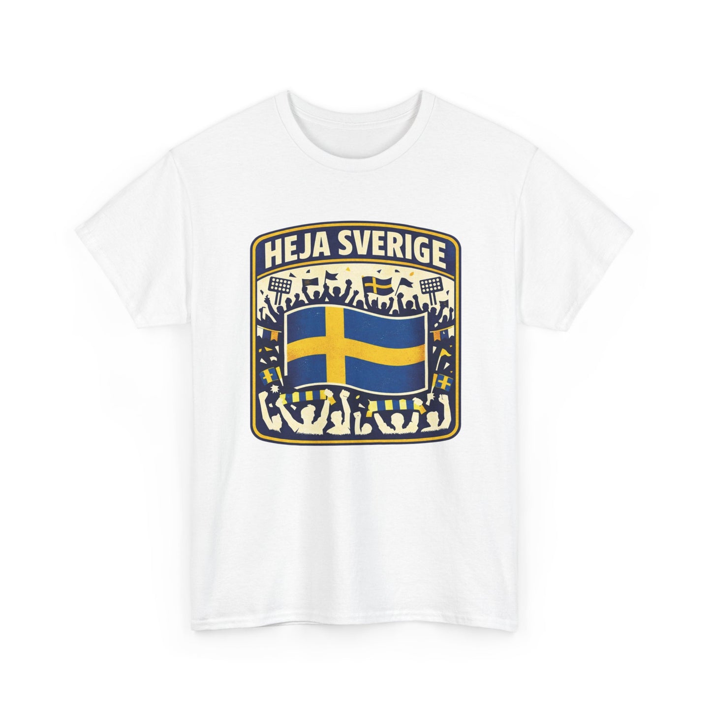 Heja Sverige T-Shirt – Svensk Supportertröja | Unisex