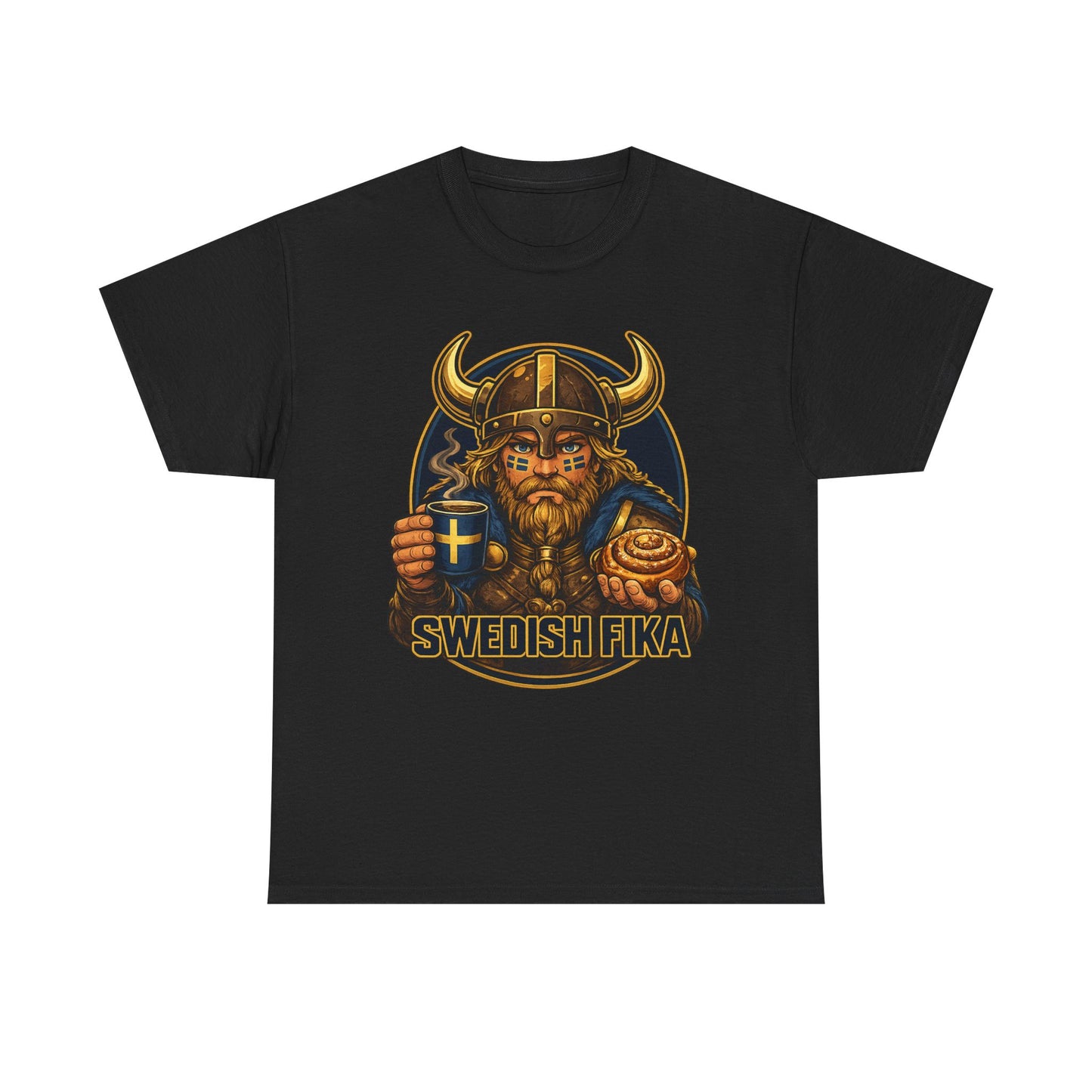 Swedish Fika T-Shirt – Viking & Kanelbulle | Unisex
